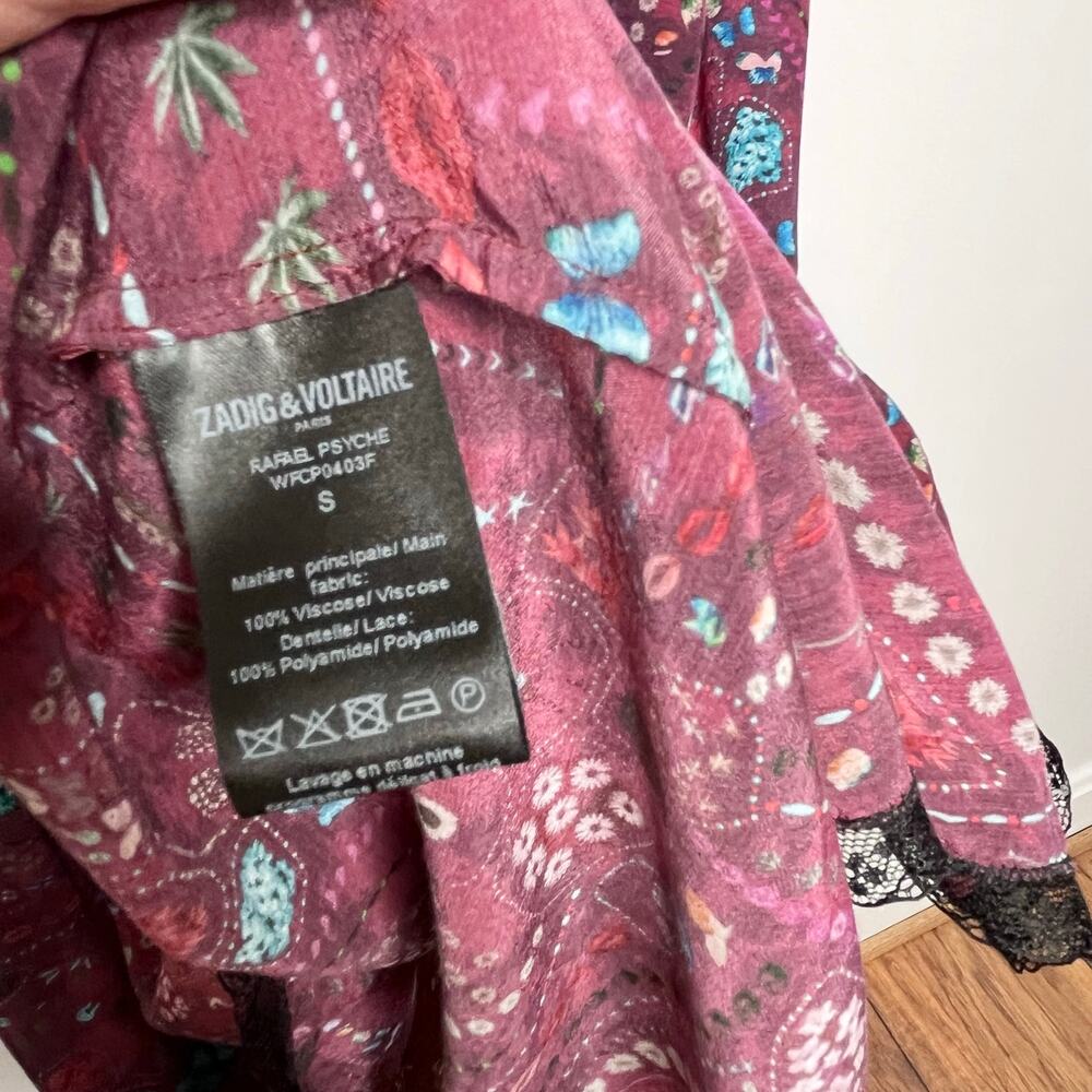 NWT Zadig & Voltaire Rafael Psyche Maxi Dress Size Small - Picture 11 of 11